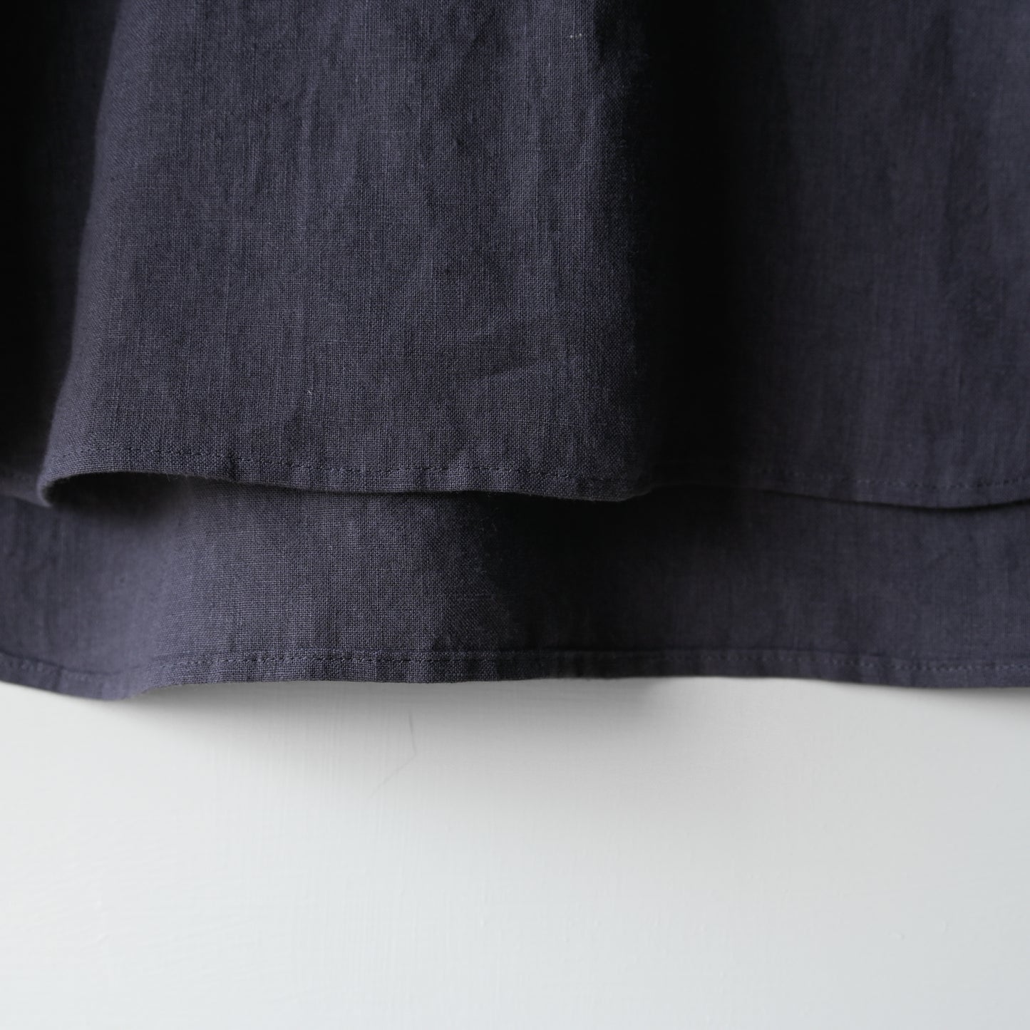 "work" linen pullover shirt -women's- <color: Charcoal>