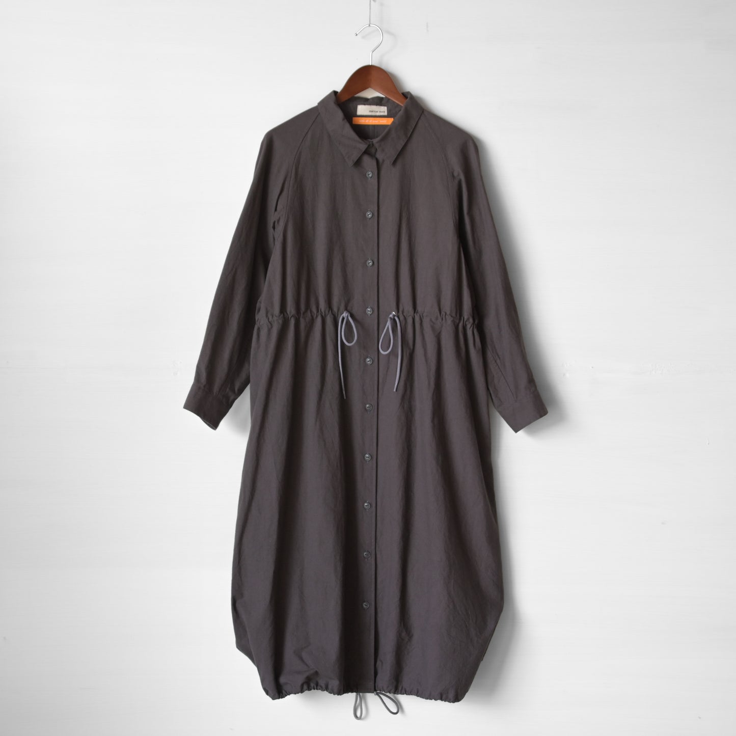 【受注商品】Mods shirt dress <color: Charcoal> ※2026年3月お届け