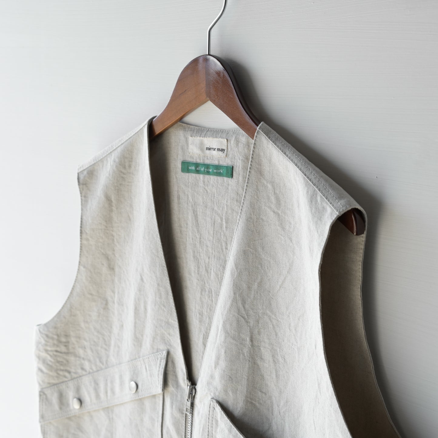 Farmer's vest <color: Natural>