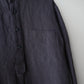 "work" linen pullover shirt  -men's- <color: Charcoal>