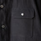 "work" linen jacket <color: Charcoal>