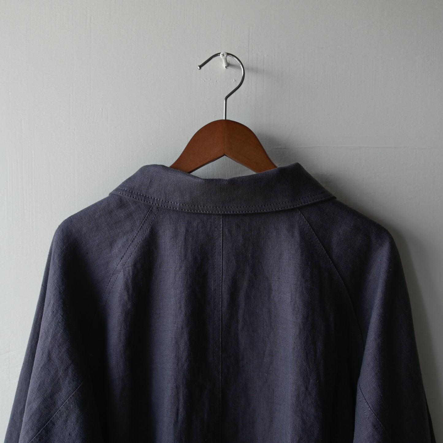 "work" linen jacket <color: Charcoal>