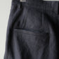 "work" linen cargo pants  -men's- <color: Charcoal>