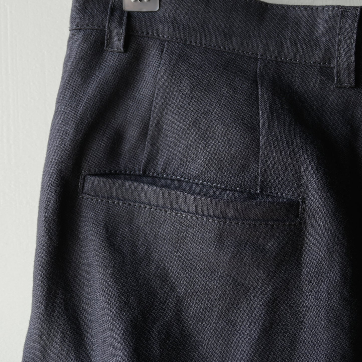 "work" linen cargo pants  -men's- <color: Charcoal>