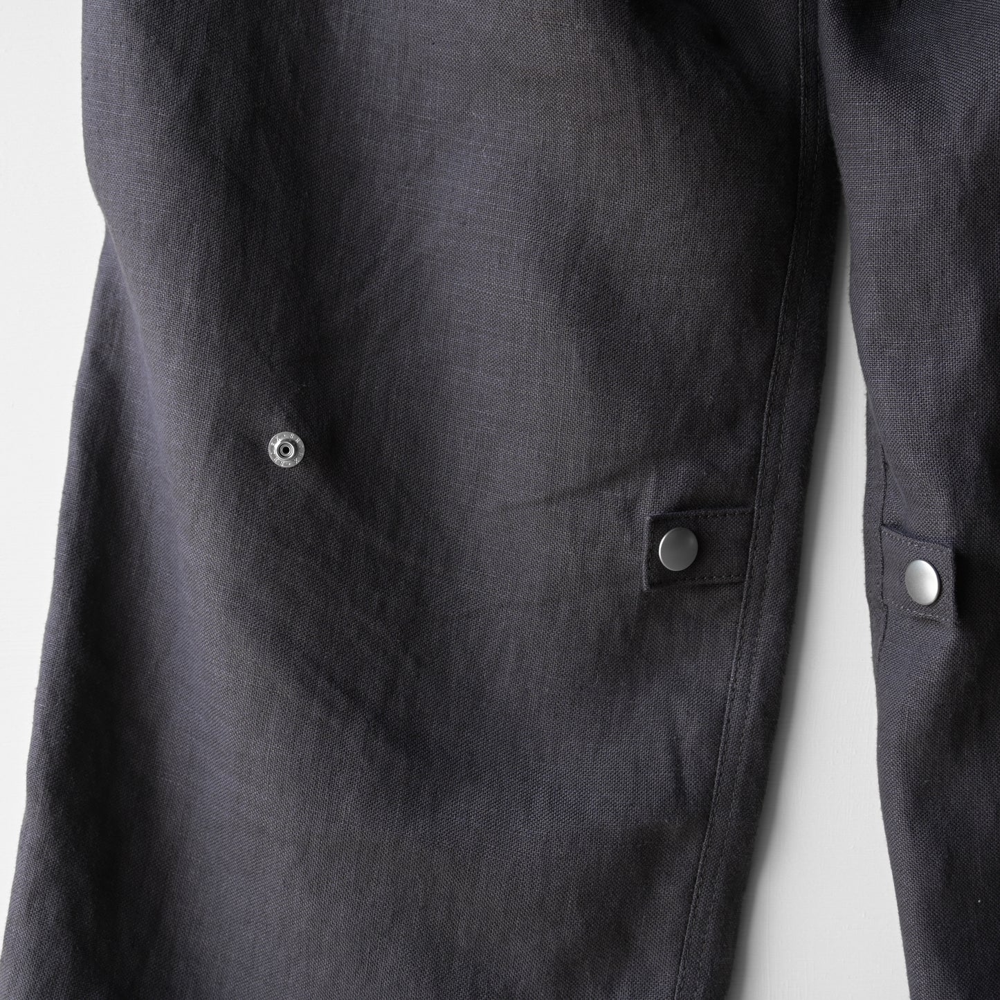 "work" linen cargo pants  -men's- <color: Charcoal>