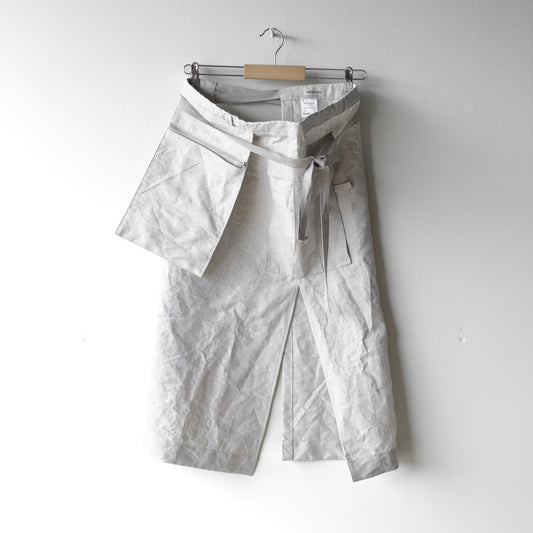 "work" harf apron <color: Natural>