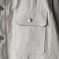 "work" linen jacket <color: Natural>