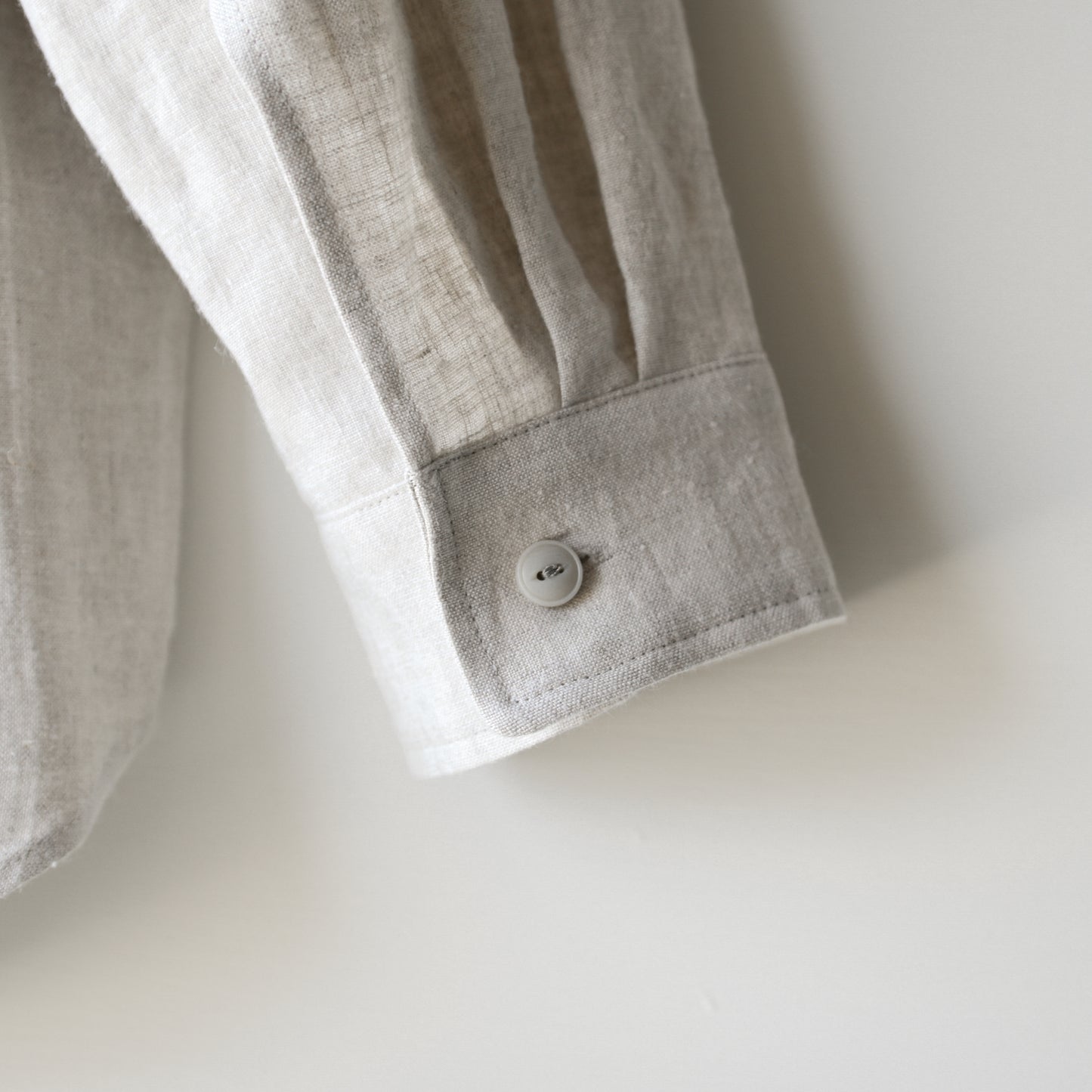 "work" linen pullover shirt  -men's- <color: Natural>