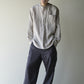 "work" linen pullover shirt  -men's- <color: Natural>
