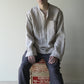 "work" linen pullover shirt  -men's- <color: Natural>