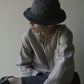 linen × washi ”work" hat <color: Charcoal>