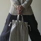 linen × washi tort bag <color: Natural>