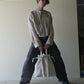 linen × washi tort bag <color: Natural>