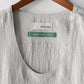 "work" linen dress apron <color: Natural>