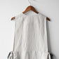 "work" linen dress apron <color: Natural>