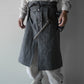 "work" harf apron <color: Natural>