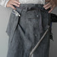 "work" harf apron <color: Charcoal>