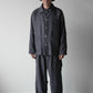 "work" linen jacket <color: Charcoal>