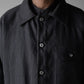 "work" linen jacket <color: Charcoal>