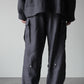 "work" linen cargo pants  -men's- <color: Charcoal>