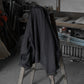 "work" linen jacket <color: Charcoal>