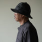 linen × washi ”work" hat <color: Charcoal>