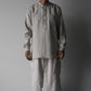 "work" linen pullover shirt  -men's- <color: Natural>