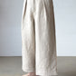 【受注商品】"Tough" linen wide pants <color: Natural> ※2026年3月お届け