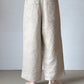 【受注商品】"Tough" linen wide pants <color: Natural> ※2026年3月お届け