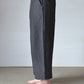 【受注商品】"Tough" linen wide pants <color: Charcoal> ※2026年3月お届け