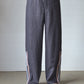 【受注商品】Linen track pants <color: Charcoal> ※2026年3月お届け