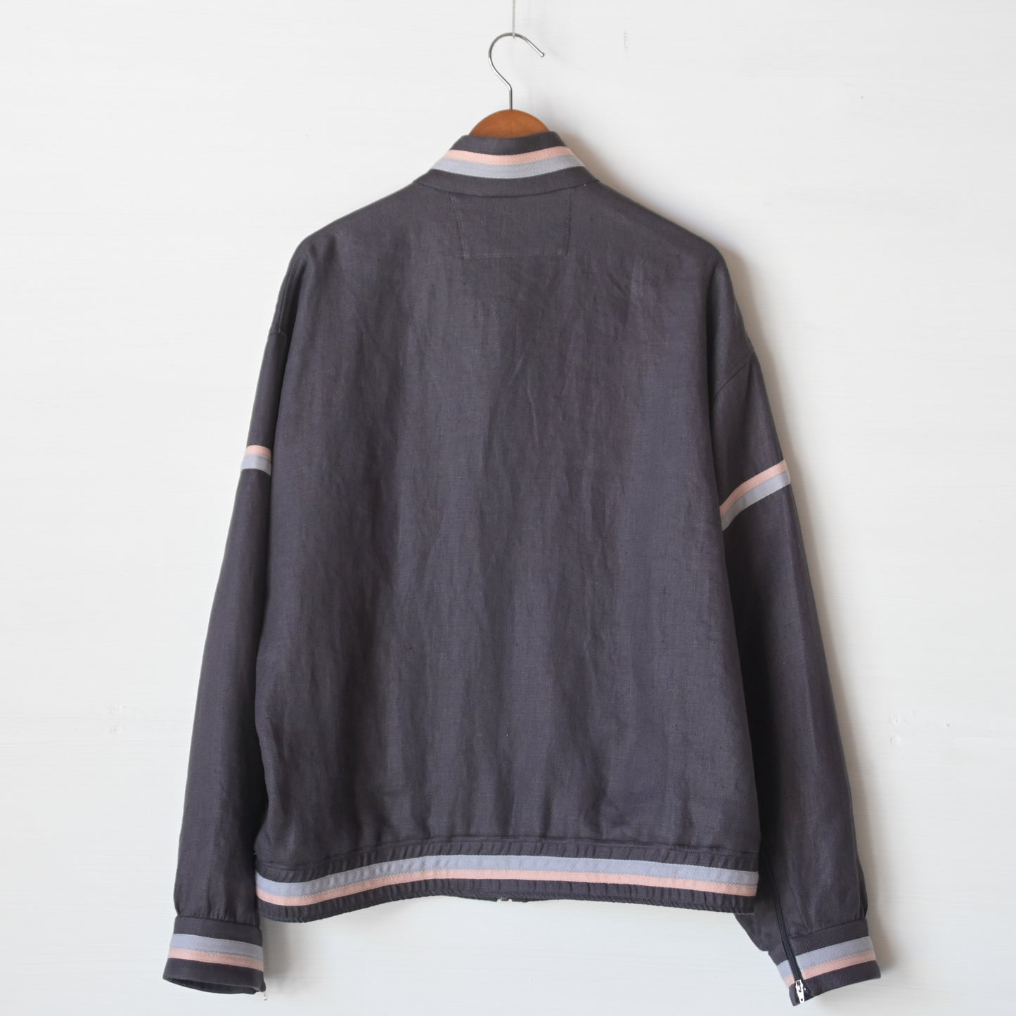 【受注商品】Linen track jacket <color: Charcoal> ※2026年3月お届け