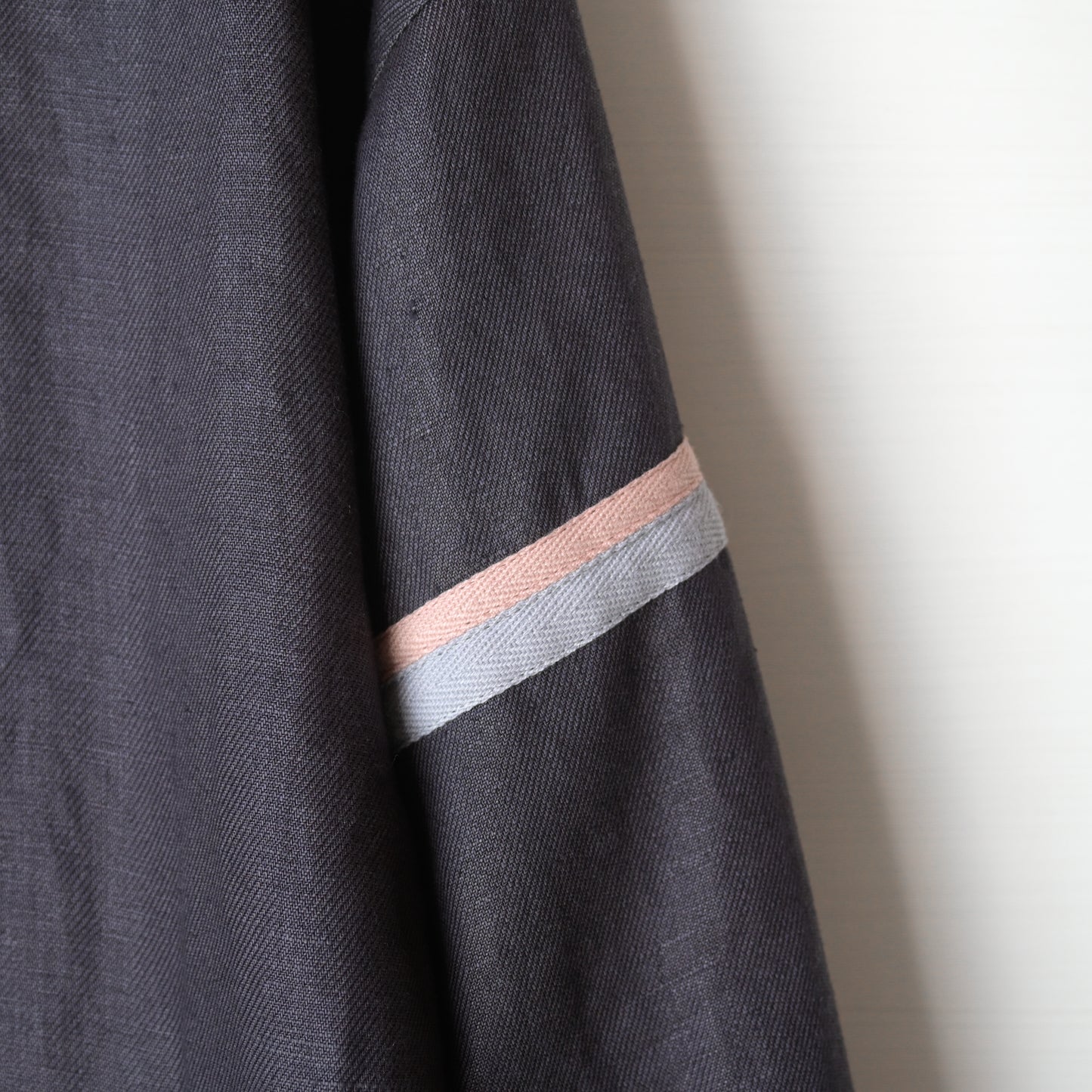 【受注商品】Linen track jacket <color: Charcoal> ※2026年3月お届け