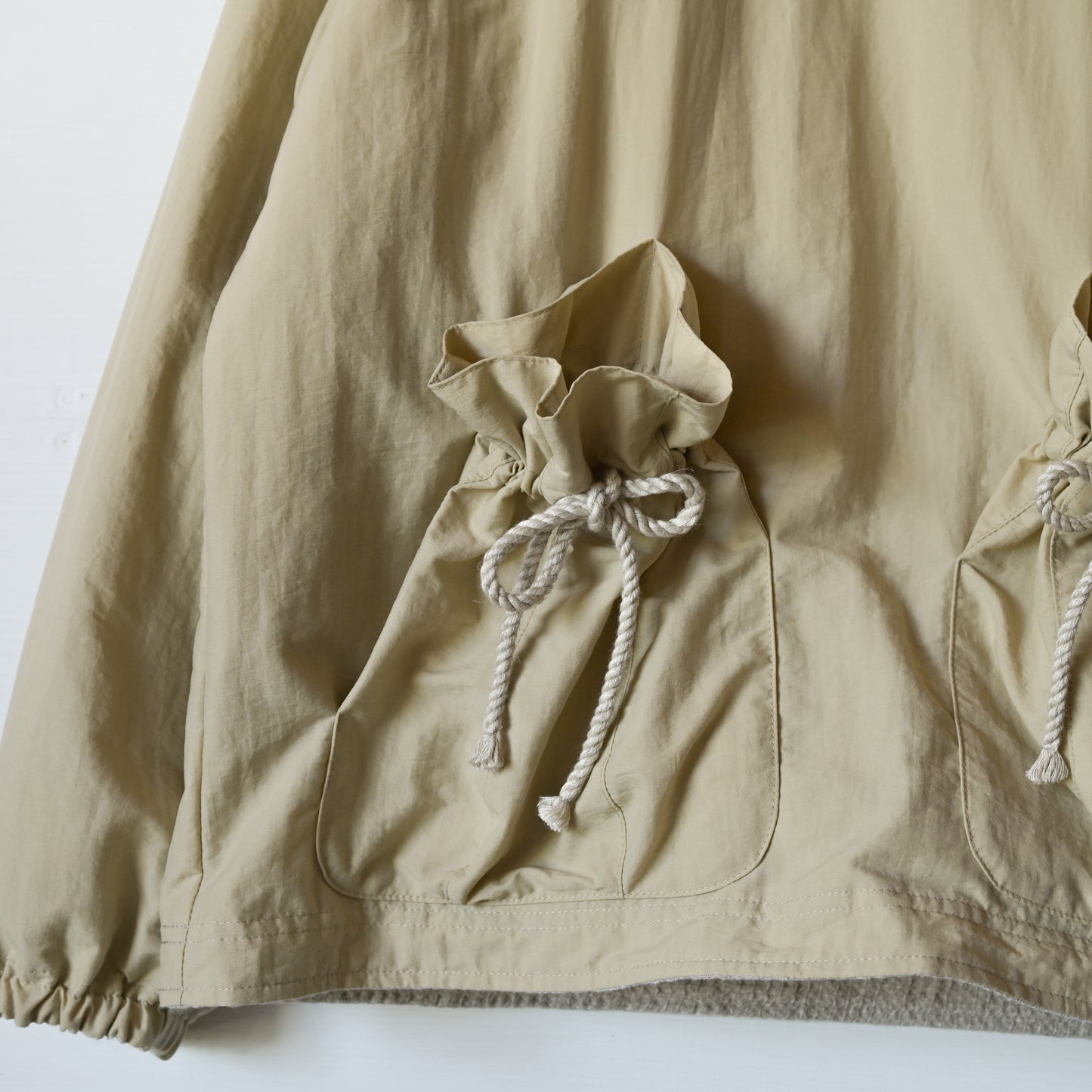 【受注商品】Reversible hoodie <color: Natural> ※2026年3月お届け