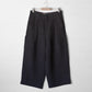 【受注商品】"Tough" linen wide pants <color: Charcoal> ※2026年3月お届け