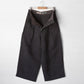 【受注商品】"Tough" linen wide pants <color: Charcoal> ※2026年3月お届け