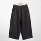 【受注商品】"Tough" linen wide pants <color: Charcoal> ※2026年3月お届け