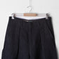 【受注商品】"Tough" linen wide pants <color: Charcoal> ※2026年3月お届け