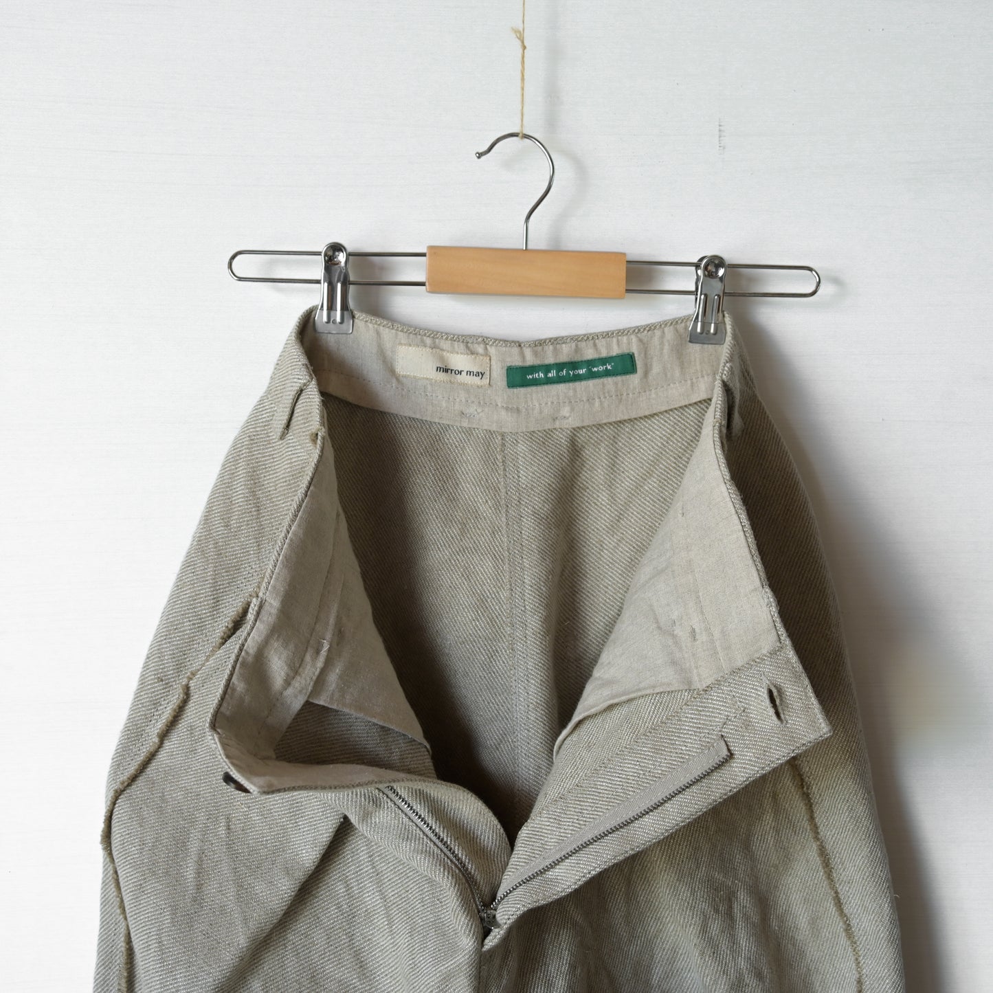 【受注商品】"Tough" linen wide pants <color: Natural> ※2026年3月お届け