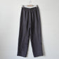 【受注商品】Linen track pants <color: Charcoal> ※2026年3月お届け