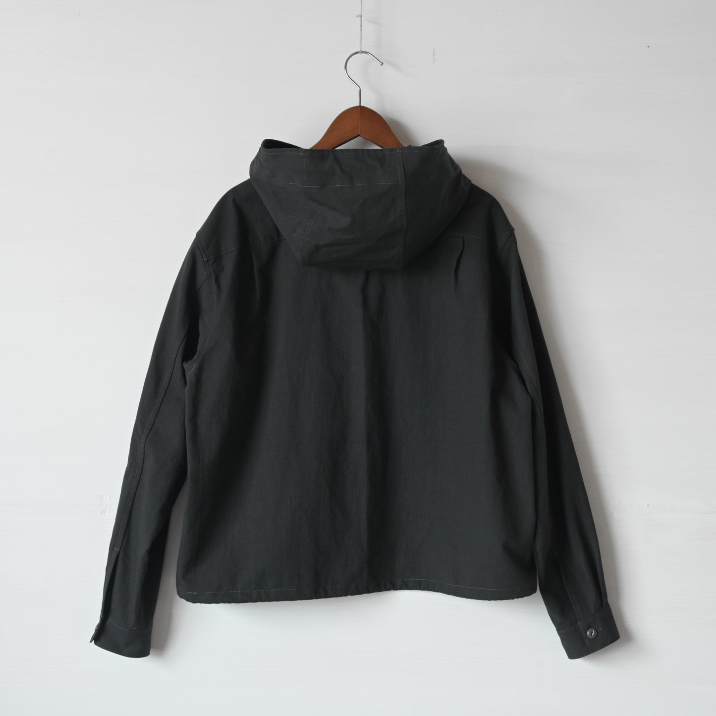 【受注商品】Cotton-hemp shirt hoodie <color: Charcoal> ※2026年3月お届け