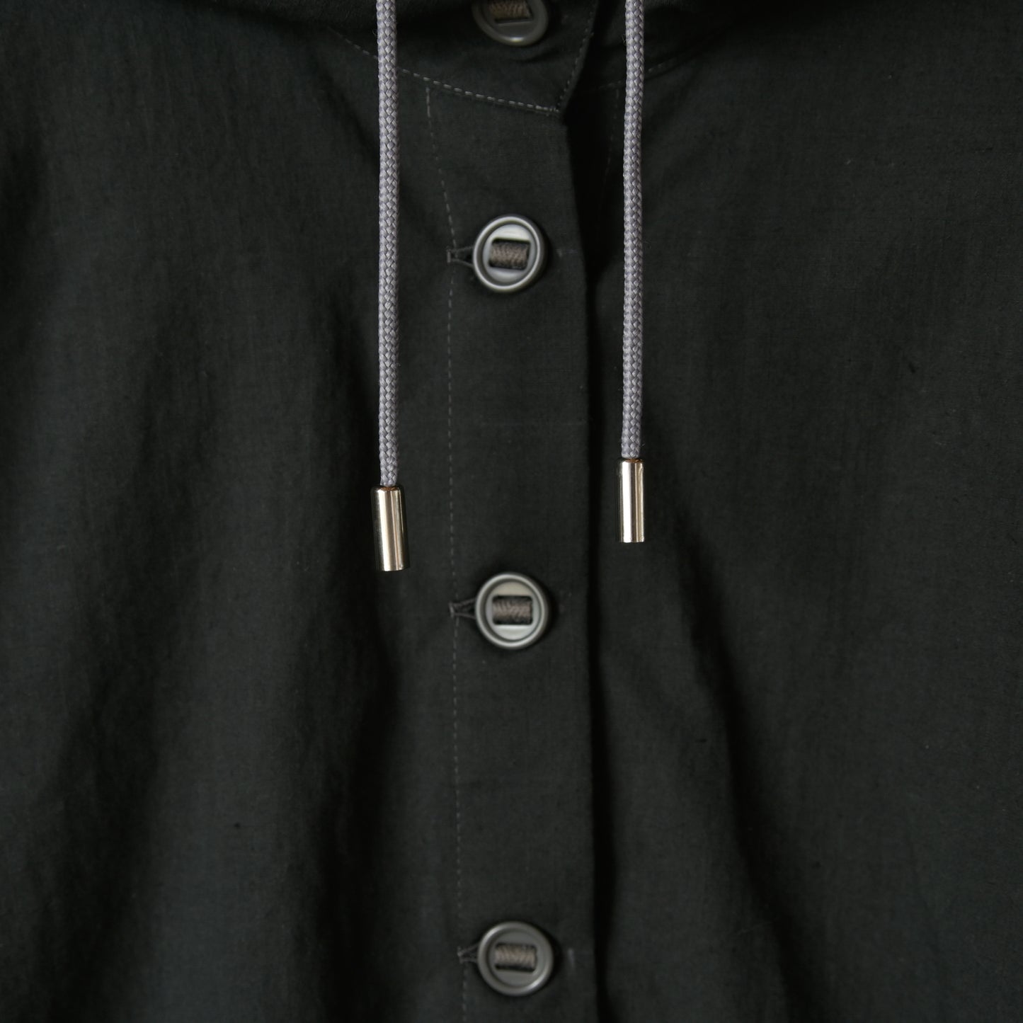 【受注商品】Cotton-hemp shirt hoodie <color: Charcoal> ※2026年3月お届け