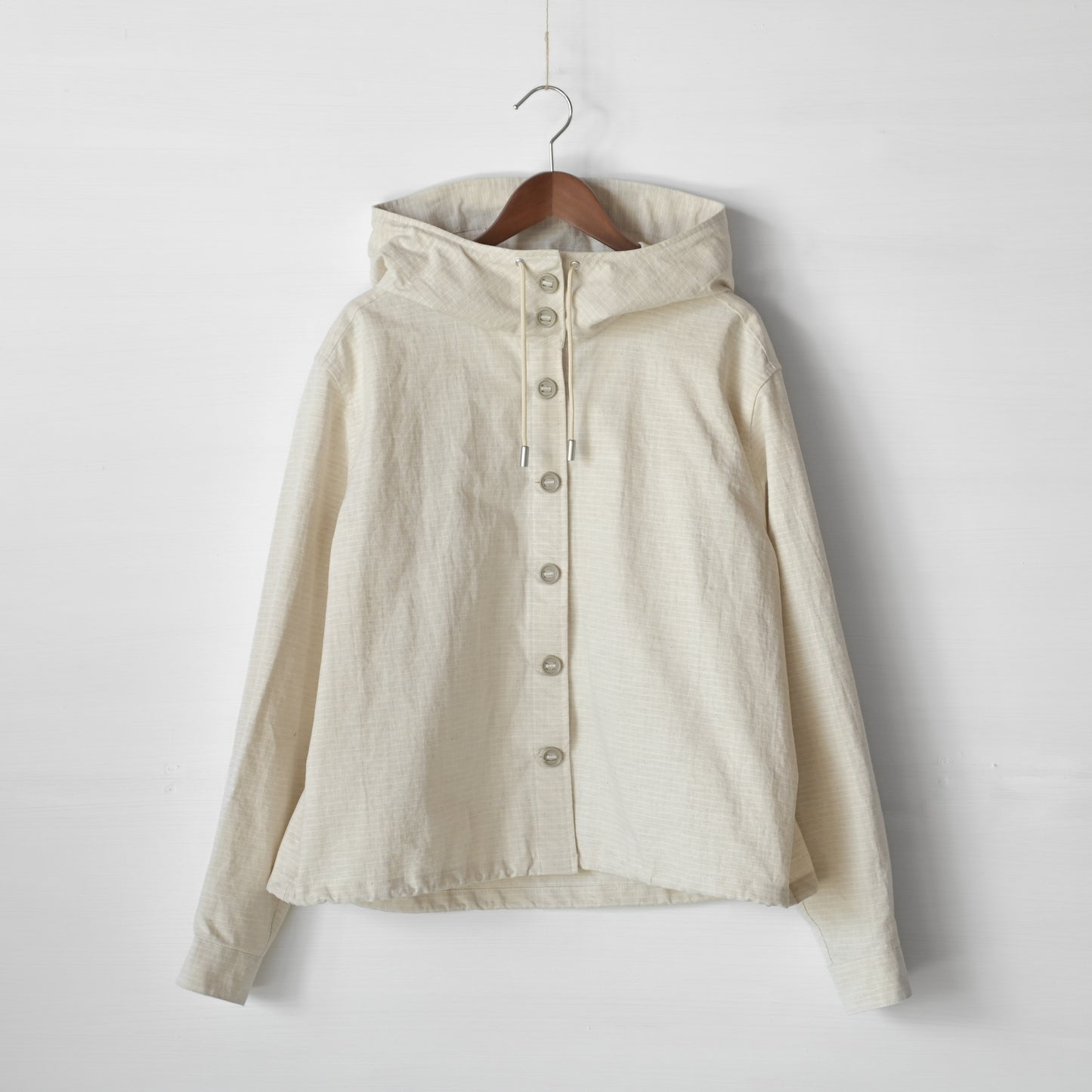 【受注商品】Cotton-hemp shirt hoodie <color: Natural> ※2026年3月お届け