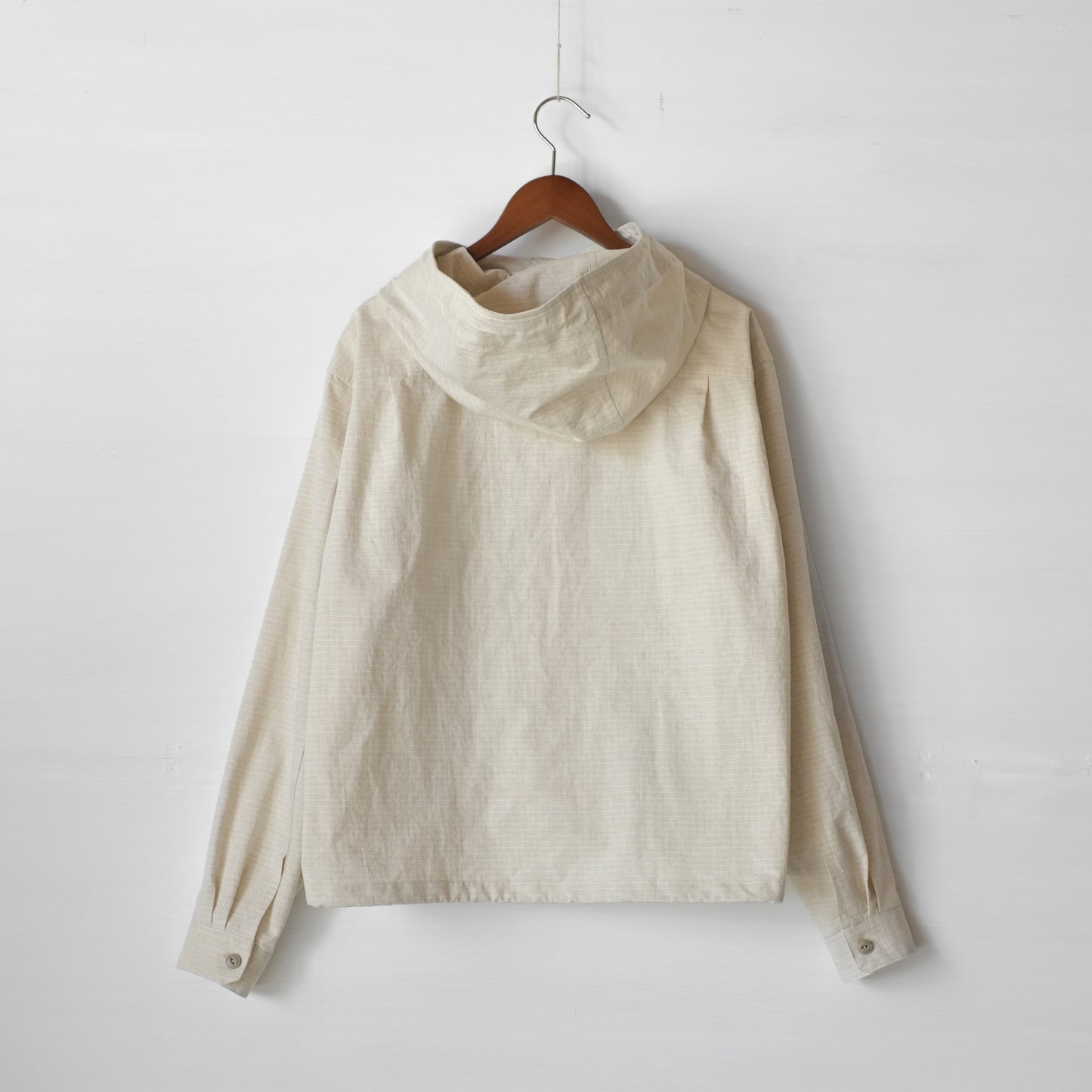 【受注商品】Cotton-hemp shirt hoodie <color: Natural> ※2026年3月お届け