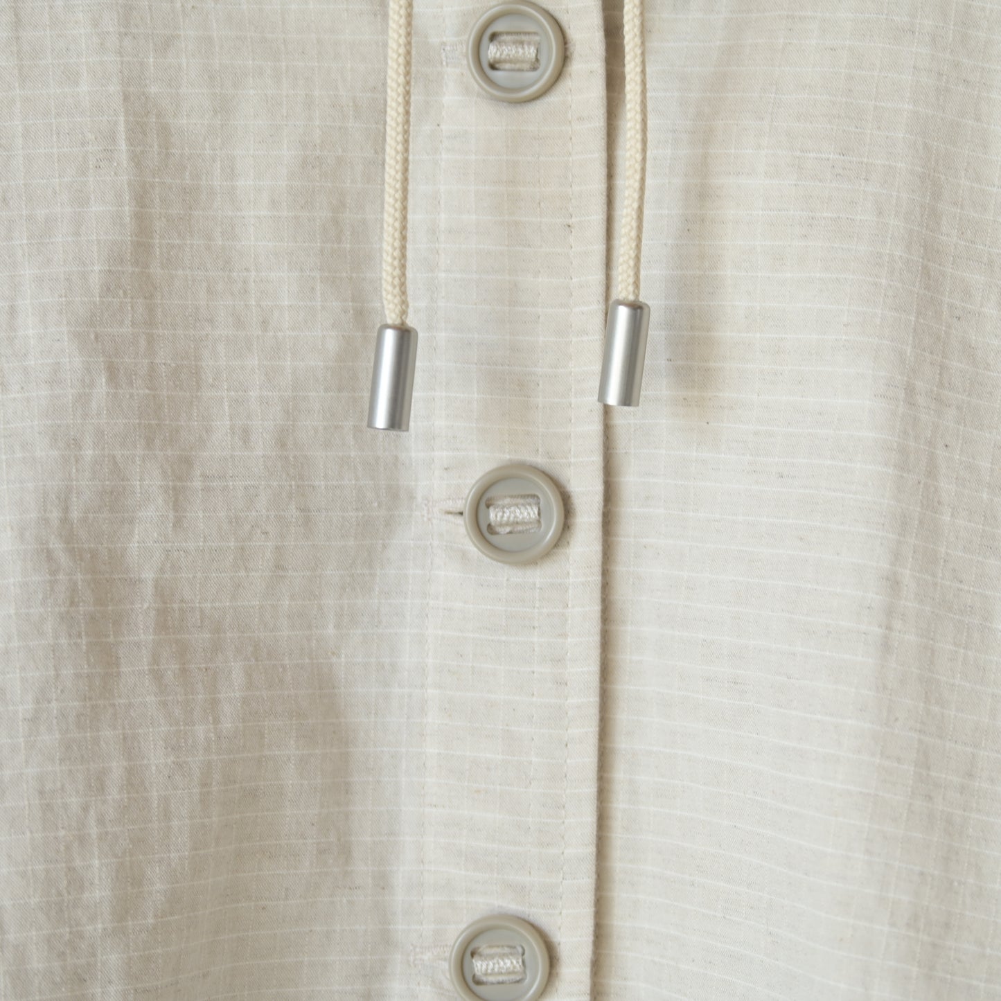 【受注商品】Cotton-hemp shirt hoodie <color: Natural> ※2026年3月お届け