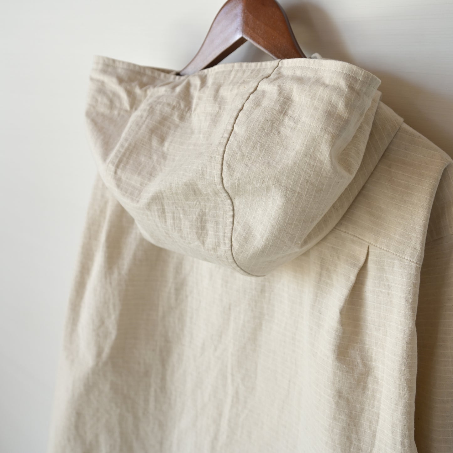 【受注商品】Cotton-hemp shirt hoodie <color: Natural> ※2026年3月お届け