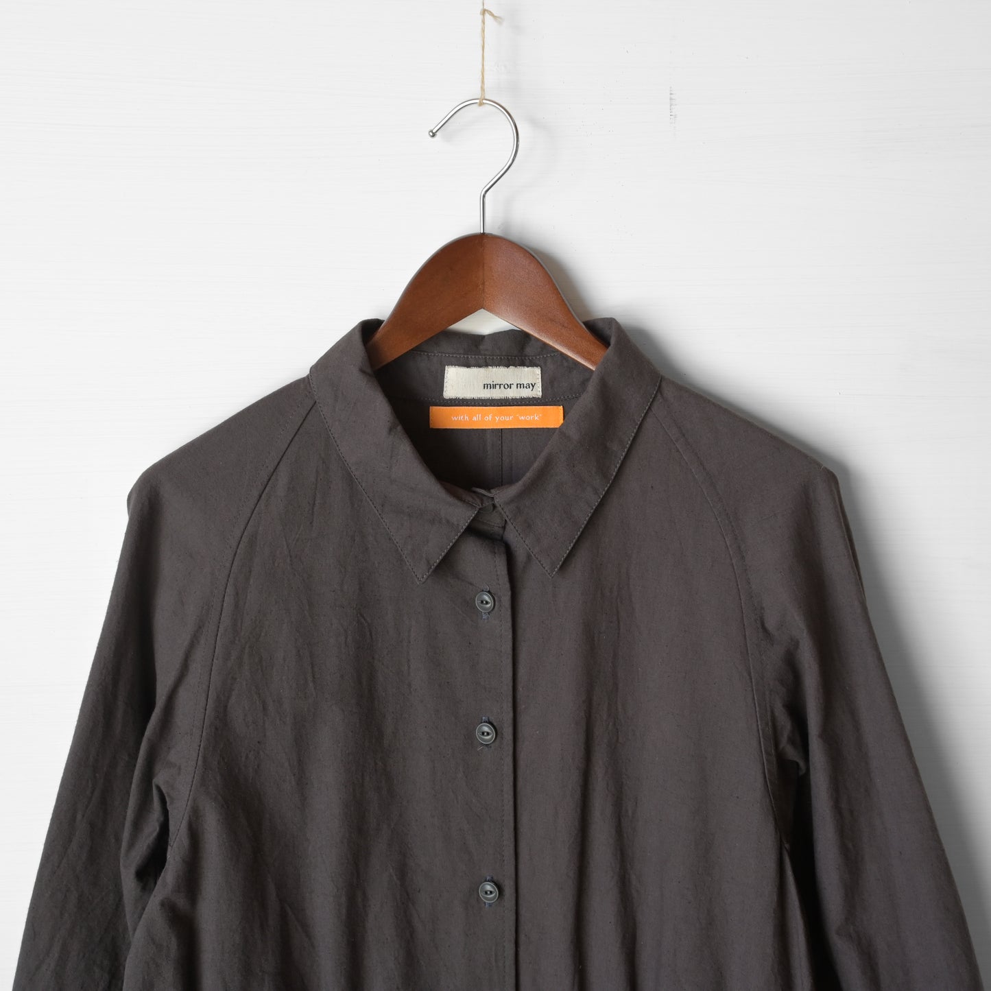 【受注商品】Mods shirt dress <color: Charcoal> ※2026年3月お届け