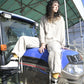 "work" linen pullover shirt  -women's- <color: Natural>
