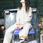 "work" linen pullover shirt  -women's- <color: Natural>