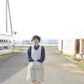 "work" linen dress apron <color: Natural>